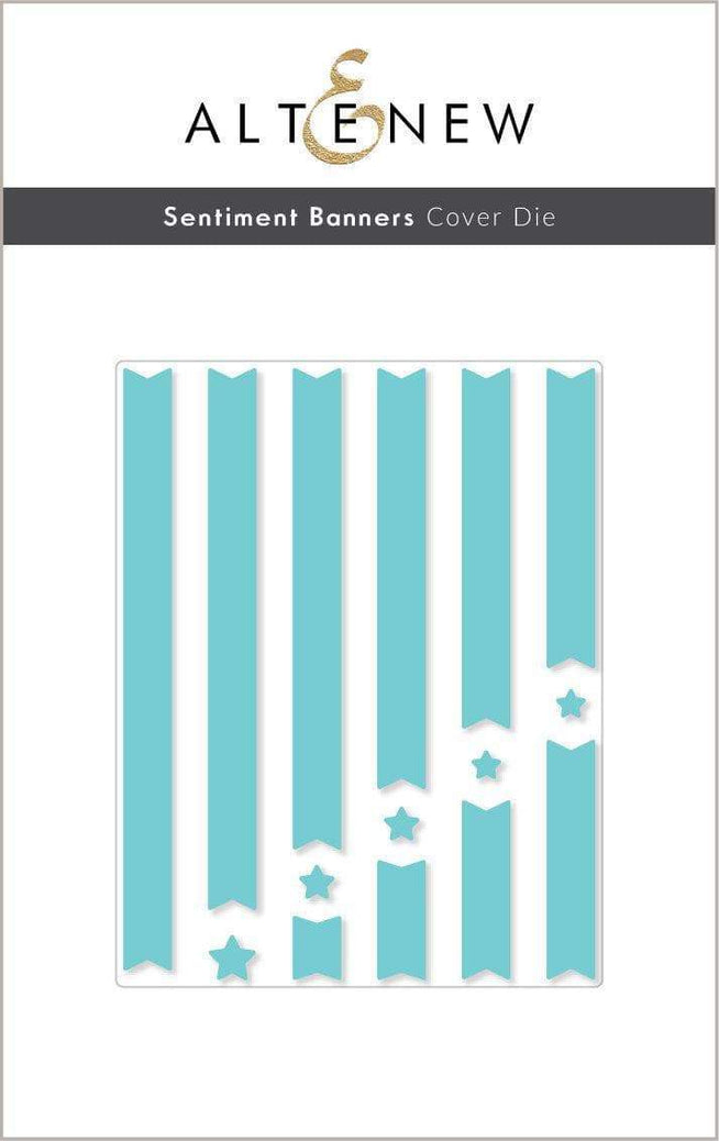 Altenew Hot Foil Plate & Stencil Bundle Sentiment Banners Hot Foil Plate & Cover Die Bundle