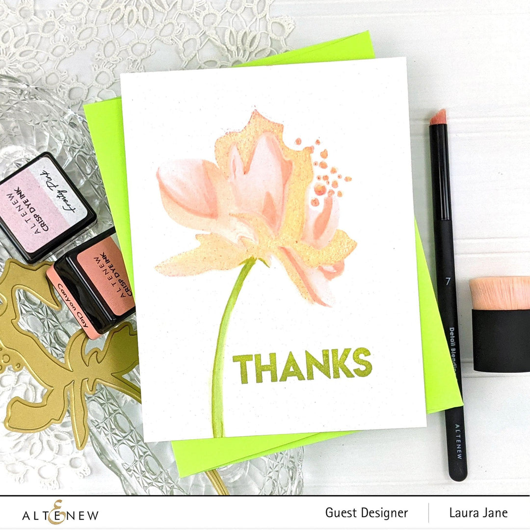 Altenew Hot Foil Plate & Stencil Bundle Whimsical Peony Hot Foil Plate & Stencil Bundle