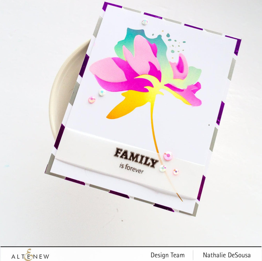 Altenew Hot Foil Plate & Stencil Bundle Whimsical Peony Hot Foil Plate & Stencil Bundle