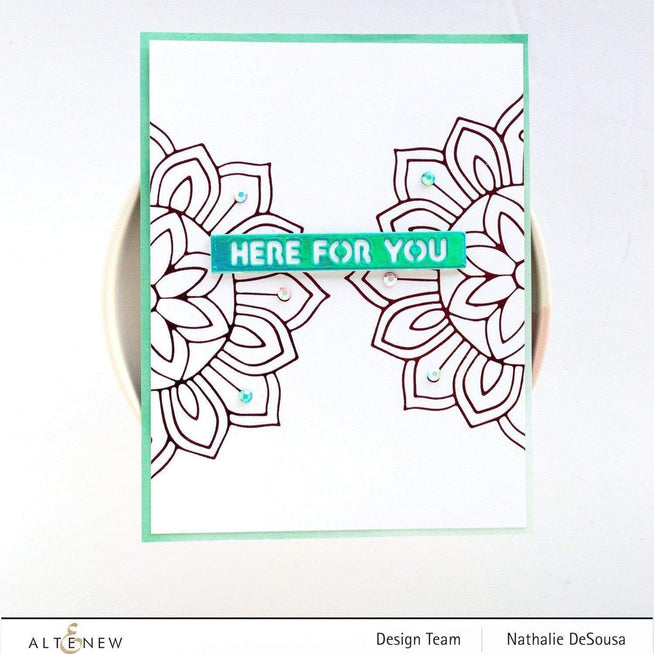 Part A-Glitz Art Craft Co.,LTD Hot Foil Plate Sunburst Doily Hot Foil Plate & Die Set