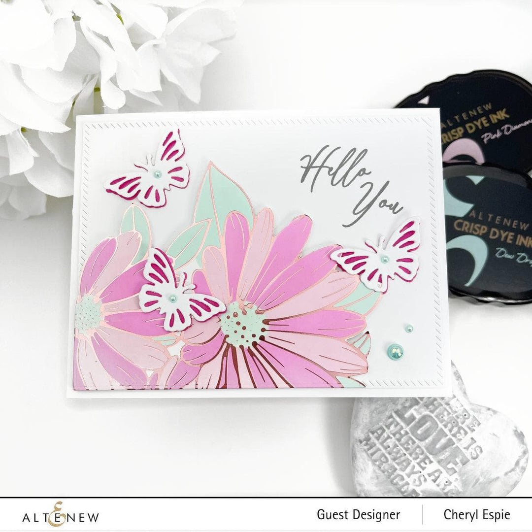 Part A-Glitz Art Craft Co.,LTD Hot Foil Plate Vibrant Florals Hot Foil Plate
