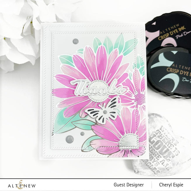 Part A-Glitz Art Craft Co.,LTD Hot Foil Plate Vibrant Florals Hot Foil Plate