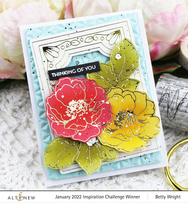 Part A-Glitz Art Craft Co.,LTD Hot Foil Plate Wild Rose Hot Foil Plate Set