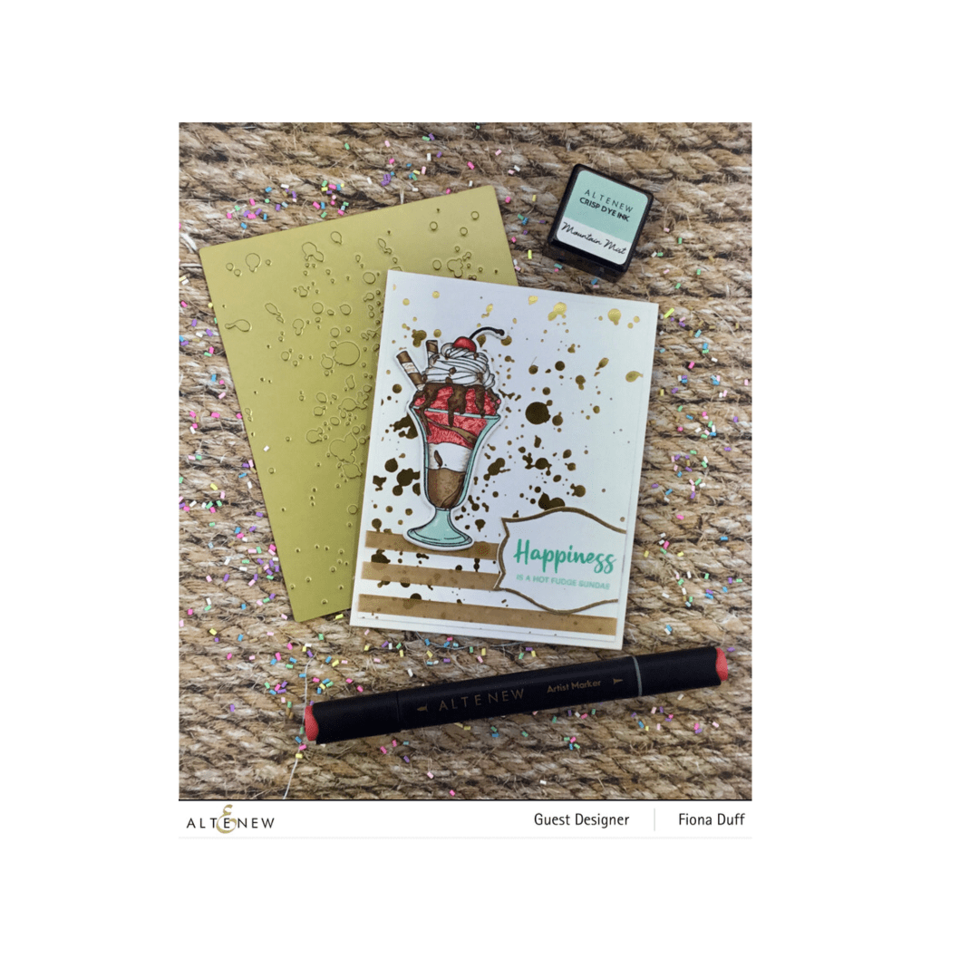 Part A-Glitz Art Craft Co.,LTD Hot Foil Plate Z - Splatter Hot Foil Plate