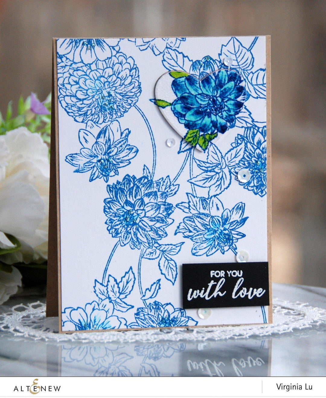 Altenew Ink Bundle Deep Blue Seas Crisp Dye Ink Oval Set
