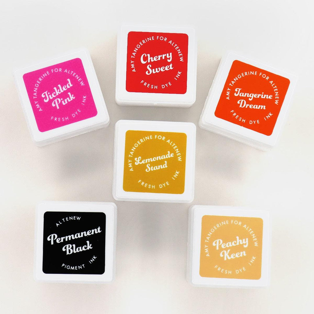 Stewart Superior Inks Summer Sunrise Fresh Dye Ink 6 Mini Cube Set