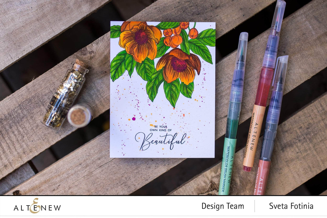 Altenew Liquid Watercolor Bundle Autumn Festival Liquid Watercolor - Brush Marker Refill Bundle
