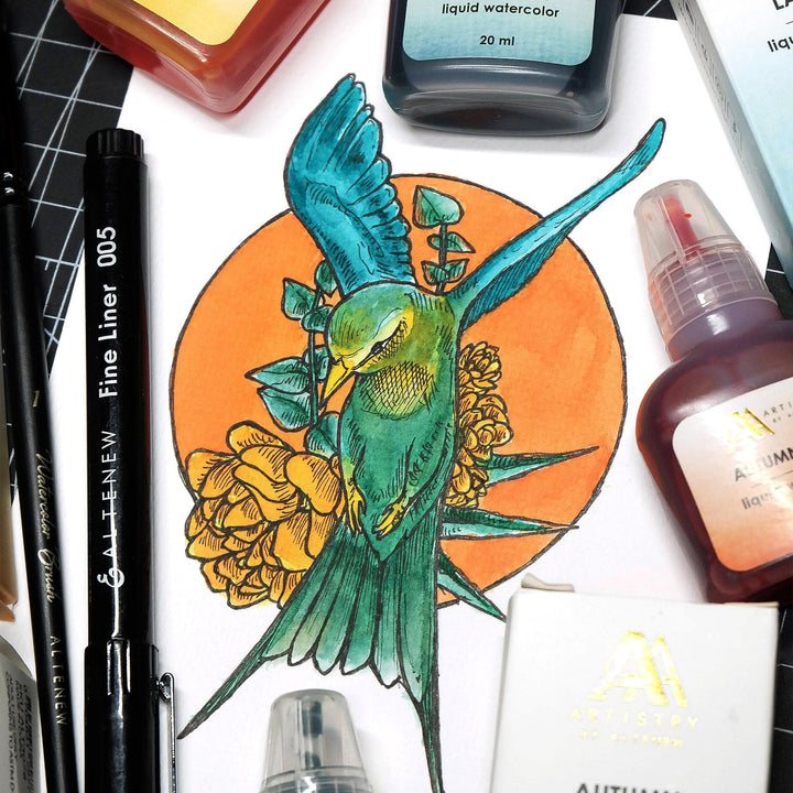 Fresh Lemon Liquid Watercolor - Brush Marker Refill