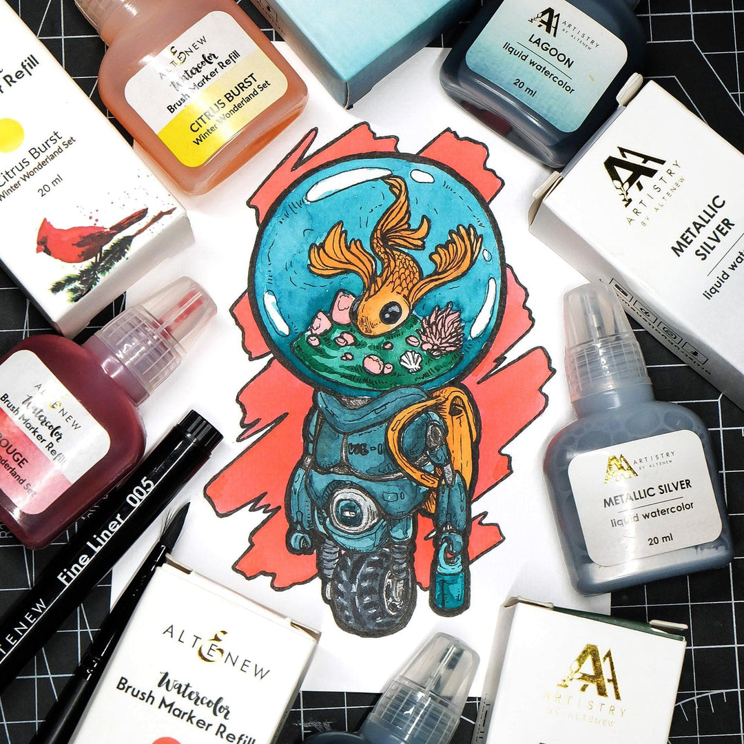 Lagoon Liquid Watercolor - Brush Marker Refill