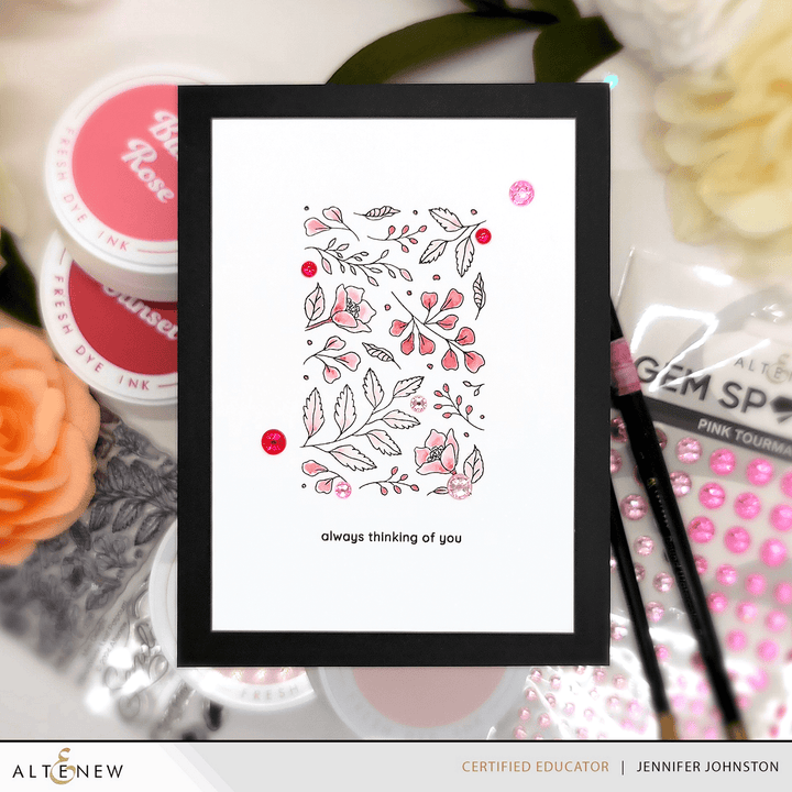 Blushberry Bliss Fresh Dye Ink Mini Cube & Re-inker Bundle