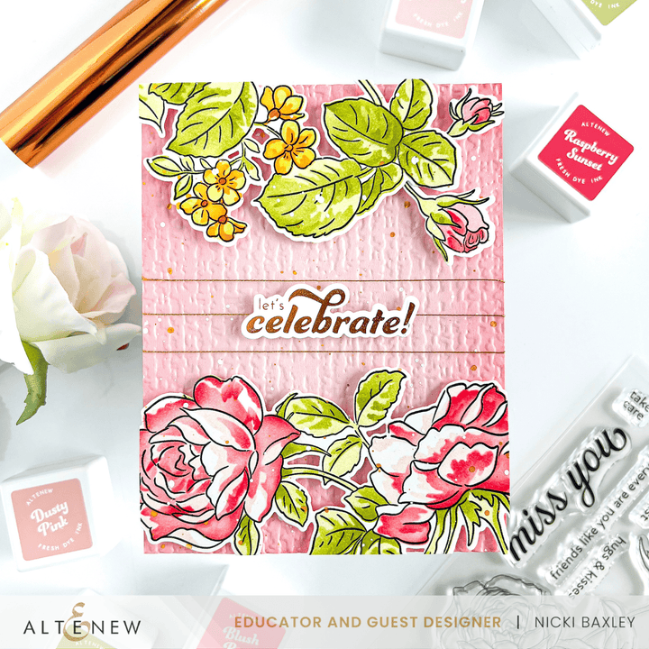Blushberry Bliss Fresh Dye Ink Mini Cube & Re-inker Bundle