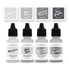 Rock Collection Fresh Dye Ink Mini Cube & Re-inker Bundle