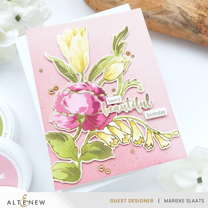Rose Petal Fresh Dye Ink Mini Cube & Re-inker Bundle