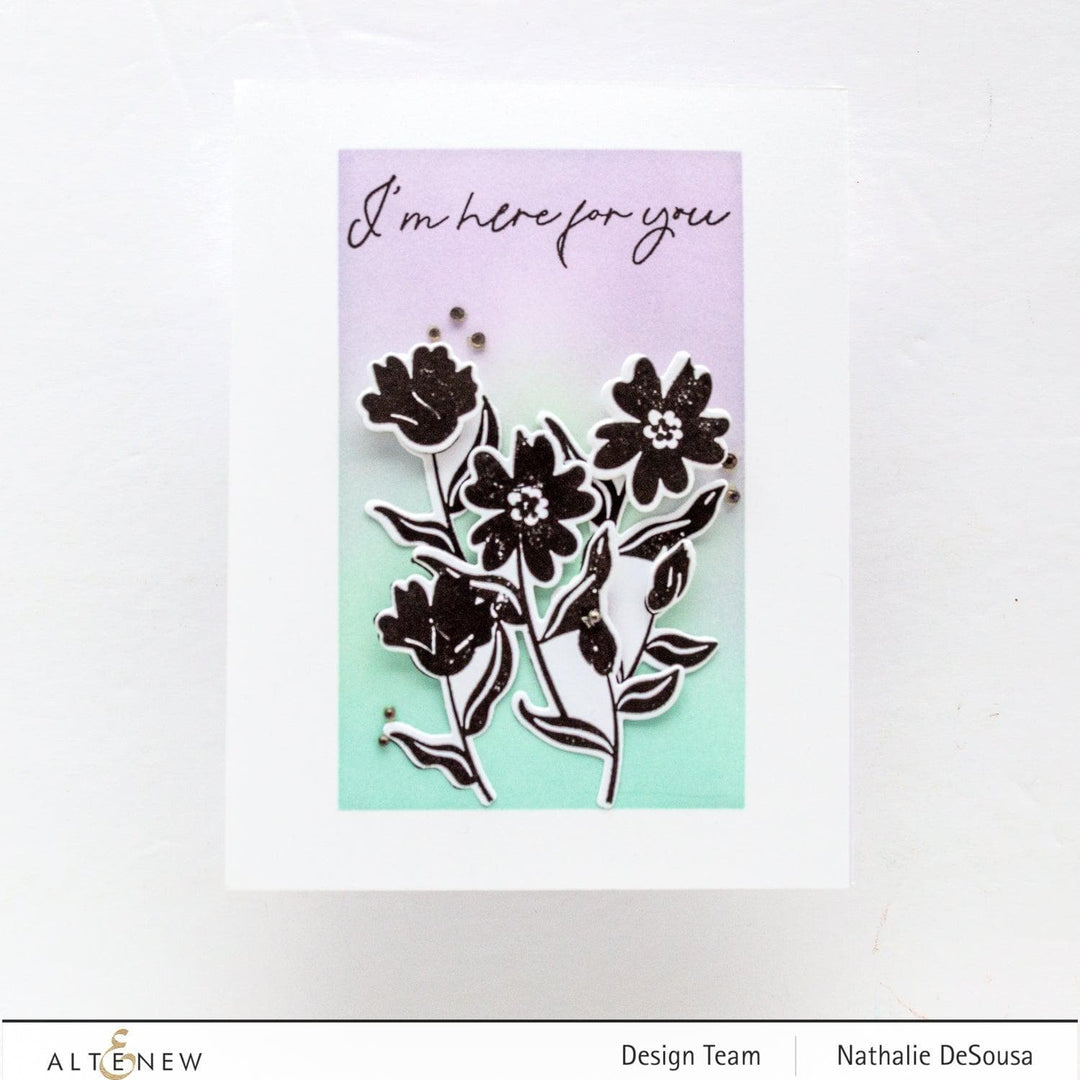Altenew Mini Delight Mini Delight: Budding Wallpaper Stamp & Die Set