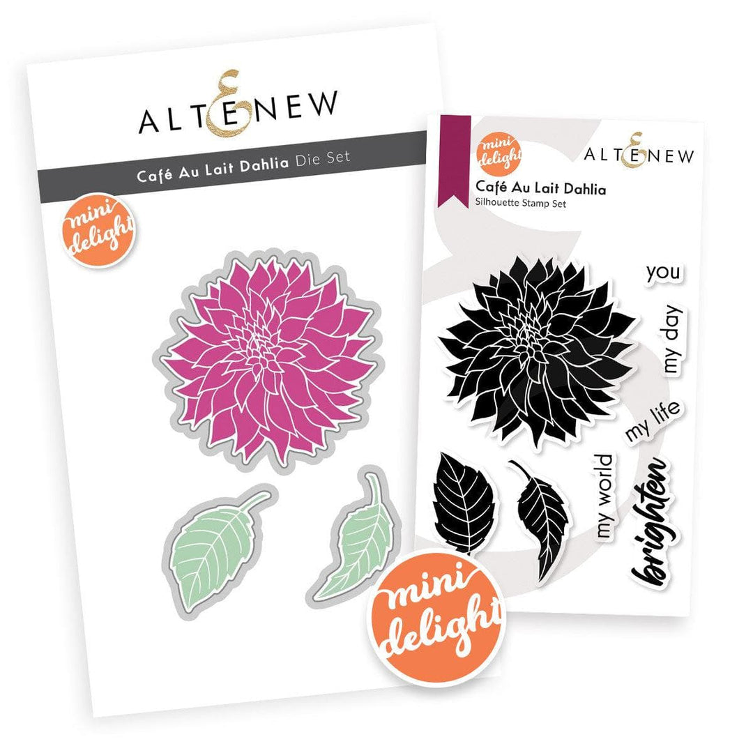 Altenew Mini Delight Mini Delight: Café Au Lait Dahlia Stamp & Die Set