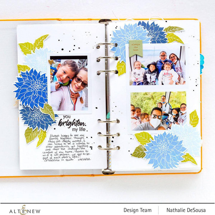 Altenew Mini Delight Mini Delight: Café Au Lait Dahlia Stamp & Die Set