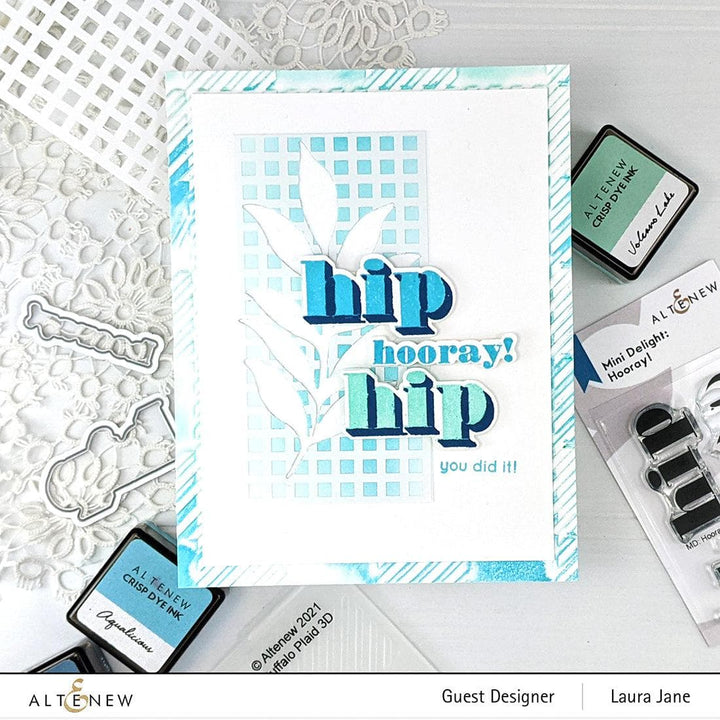 Altenew Mini Delight Mini Delight: Hooray! Stamp & Die Set