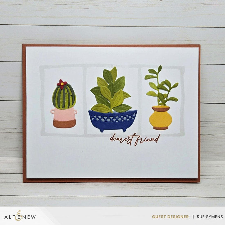 Mini Delight: Potted Shelves Stamp & Die Set