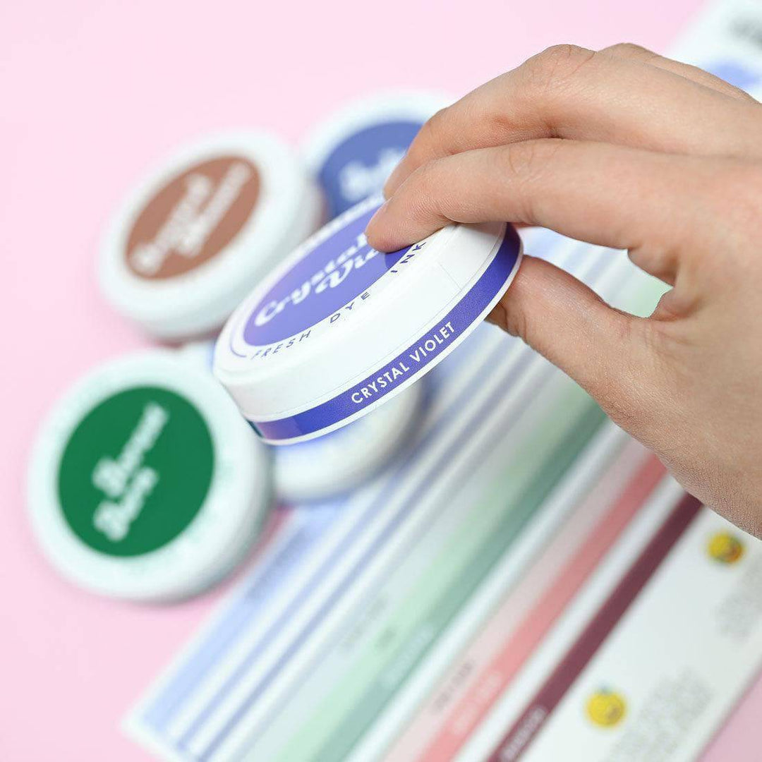 Round Ink Pads Label Set - Vividly Versatile Fresh Dye Ink Bundle