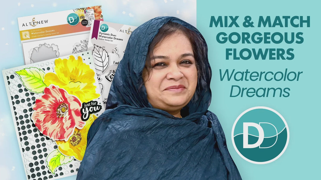 Dynamic Duo: Watercolor Dreams Add-on Die Set