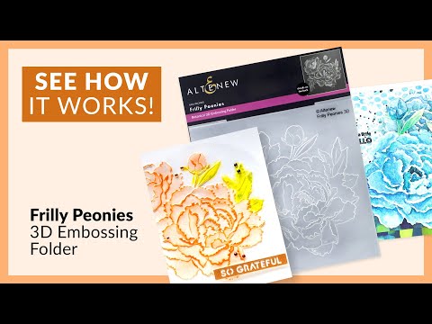 Frilly Peonies 3D Embossing Folder