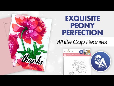 Stencil Art: White Cap Peonies Layering Stencil Set (6 in 1)