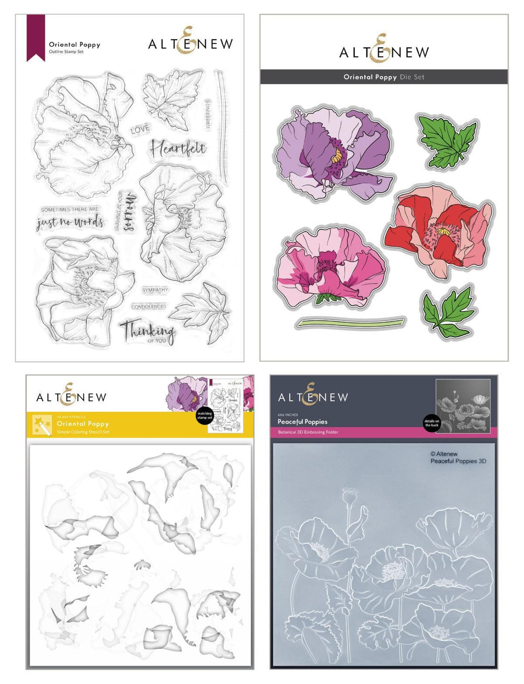 Altenew Release Bundle Oriental Poppy Complete Product Bundle