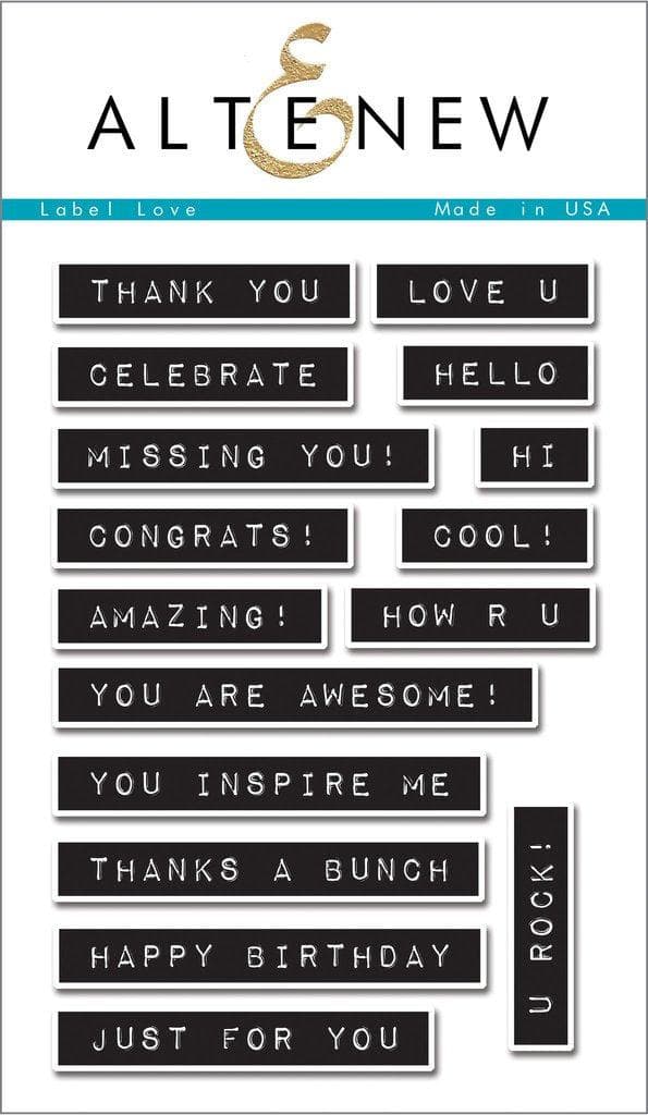 Altenew Stamp Bundle Label Love Complete Bundle