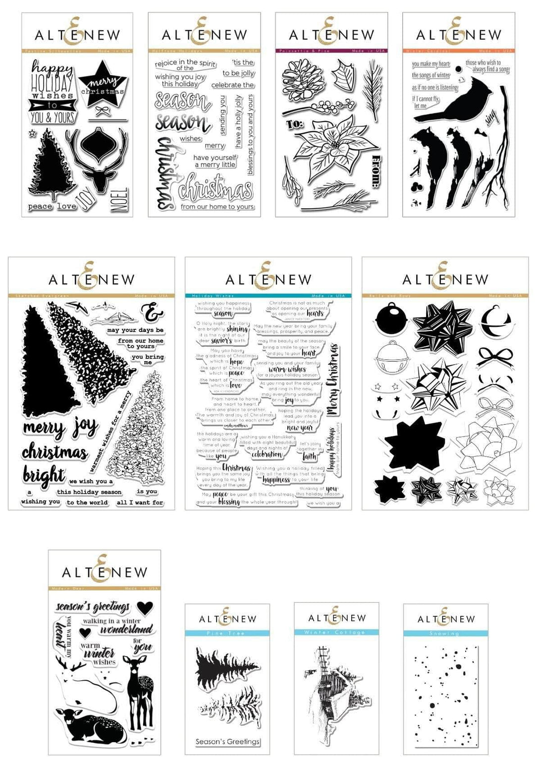 Altenew Stamp Bundle Z - Ultimate Holiday Stamp Bundle