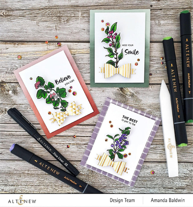 Altenew Stamp & Die Bundle Acai Berry Branch Stamp & Die Bundle