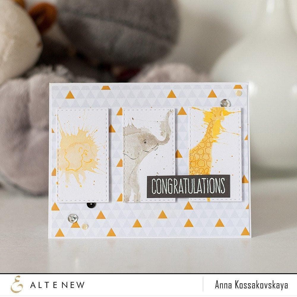 Altenew Stamp & Die Bundle Baby Zoo Stamp & Die Bundle
