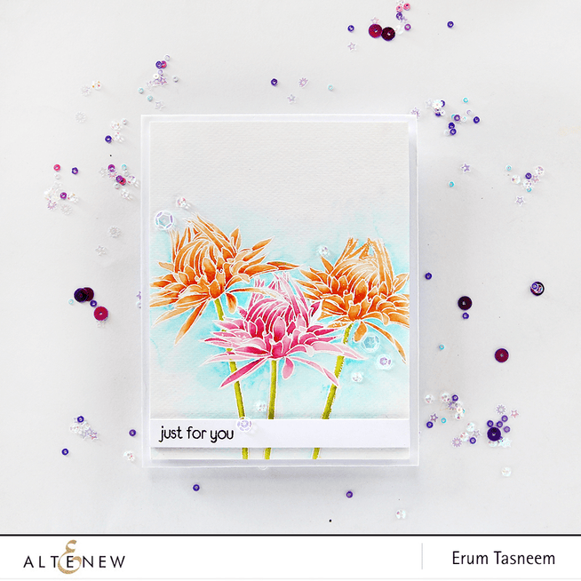 Altenew Stamp & Die Bundle Best Buds Stamp & Budding Thanks Die Bundle