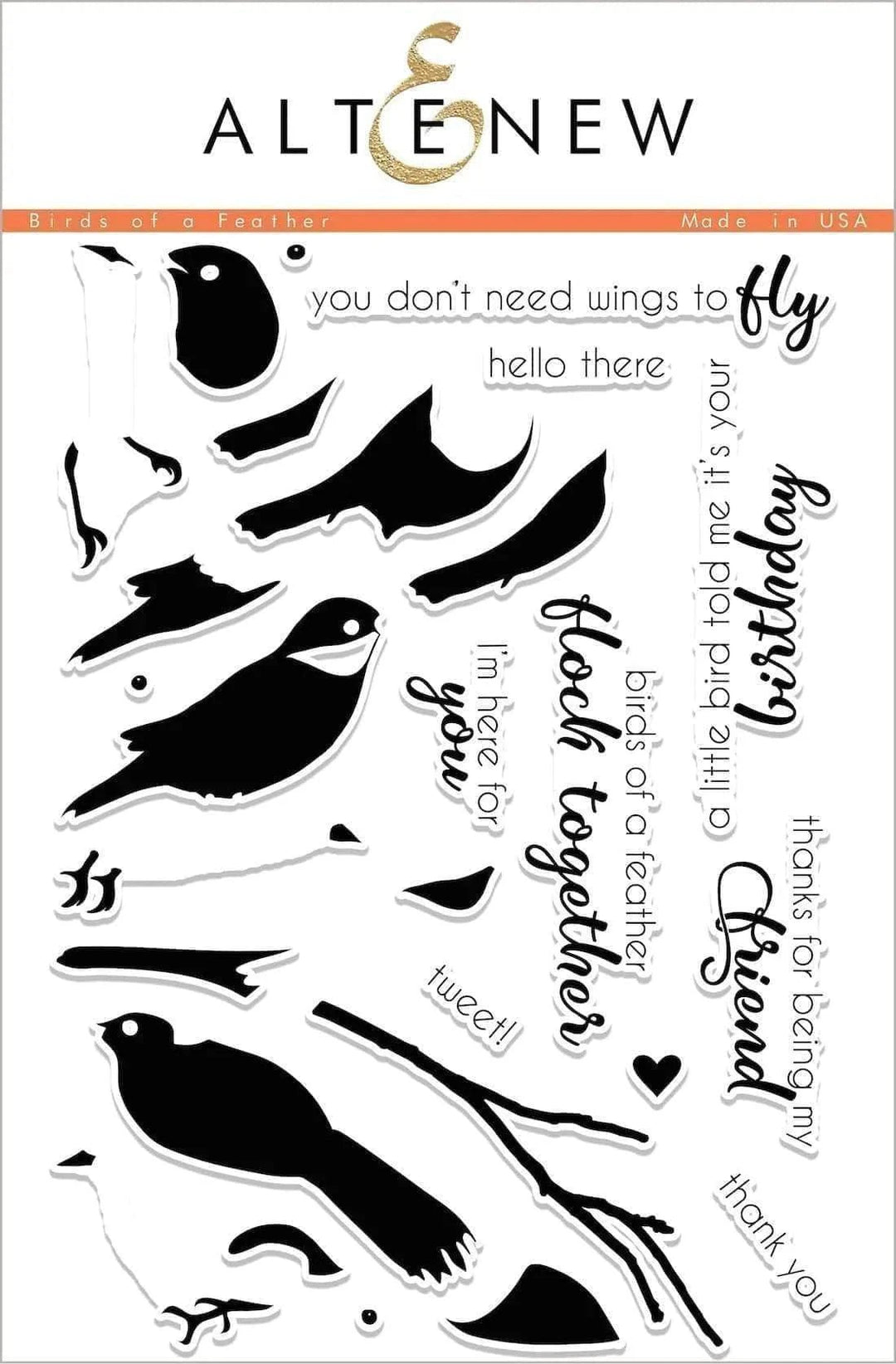 Altenew Stamp & Die Bundle Birds Of A Feather