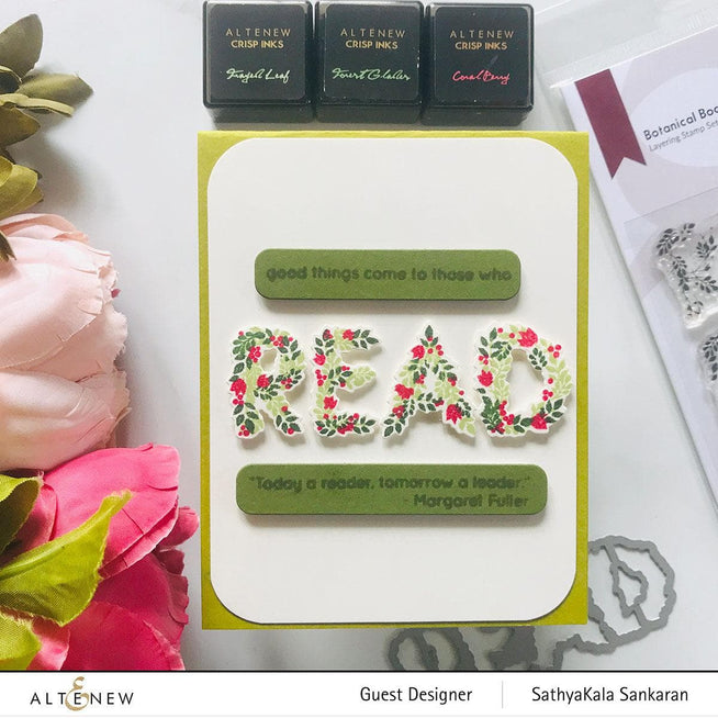 Altenew Stamp & Die Bundle Botanical Bookmark Stamp & Die Bundle
