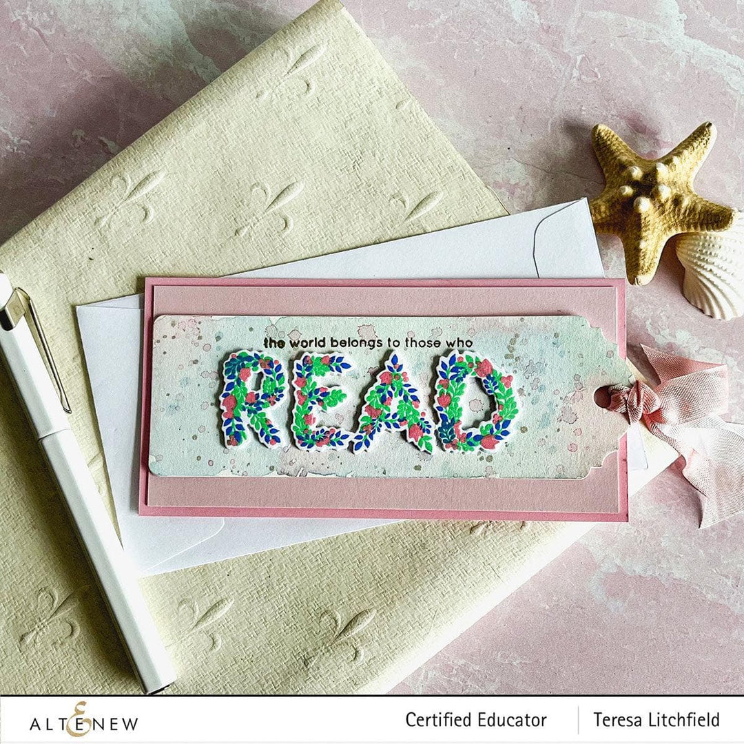 Altenew Stamp & Die Bundle Botanical Bookmark Stamp & Die Bundle