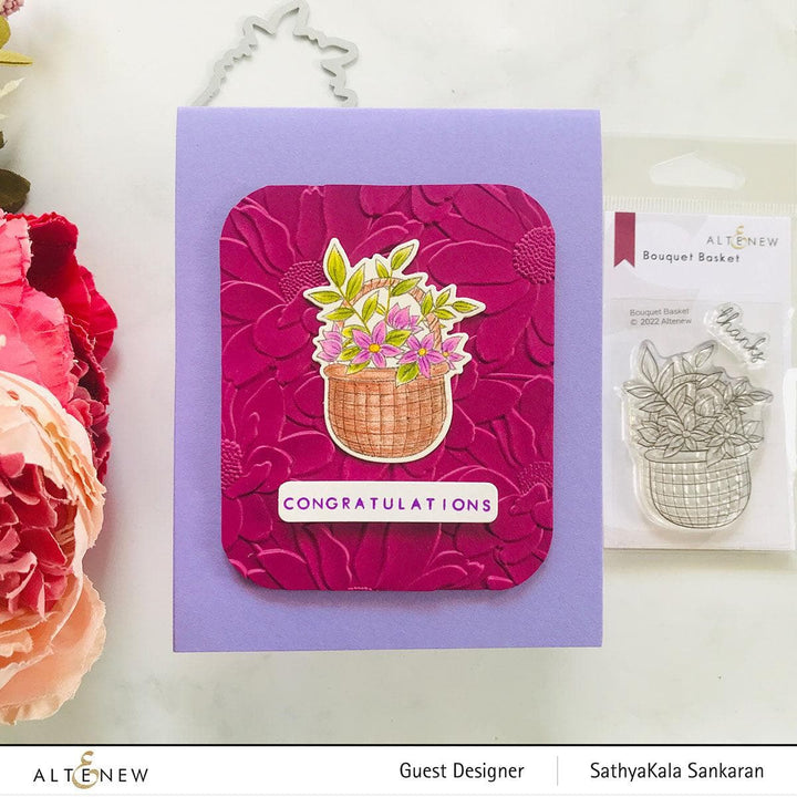 Altenew Stamp & Die Bundle Bouquet Basket Stamp & Die Bundle