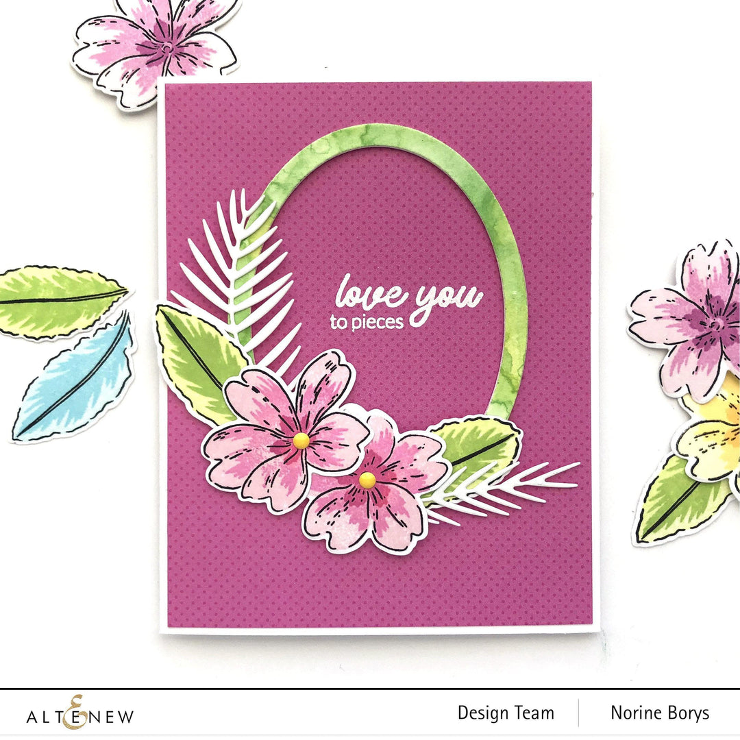 Altenew Stamp & Die Bundle Build-A-Flower: Primrose & Add-On Layering Die Bundle