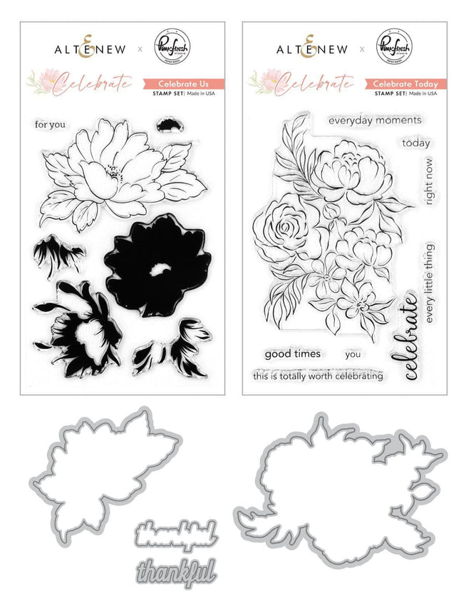 Altenew Stamp & Die Bundle Celebrate Us & Celebrate Today Stamp & Die Bundle
