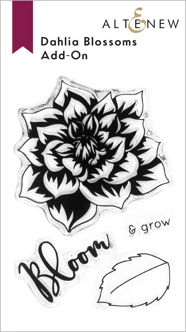 Altenew Stamp & Die Bundle Dahlia Blossoms Add-On Stamp & Die Bundle