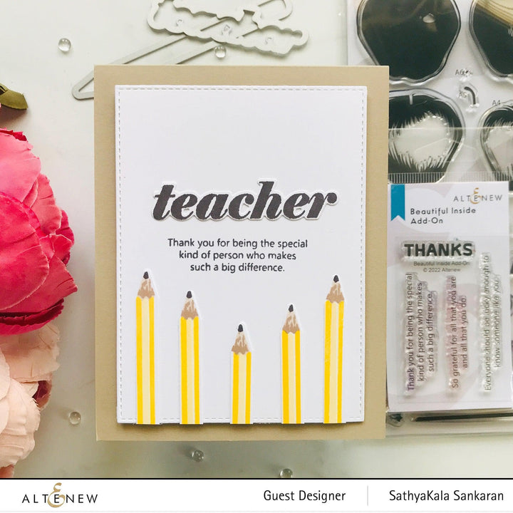 Altenew Stamp & Die Bundle Educators Rule Stamp & Die Bundle