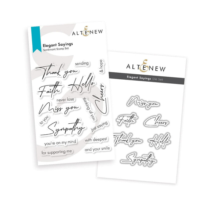 Altenew Stamp & Die Bundle Elegant Sayings