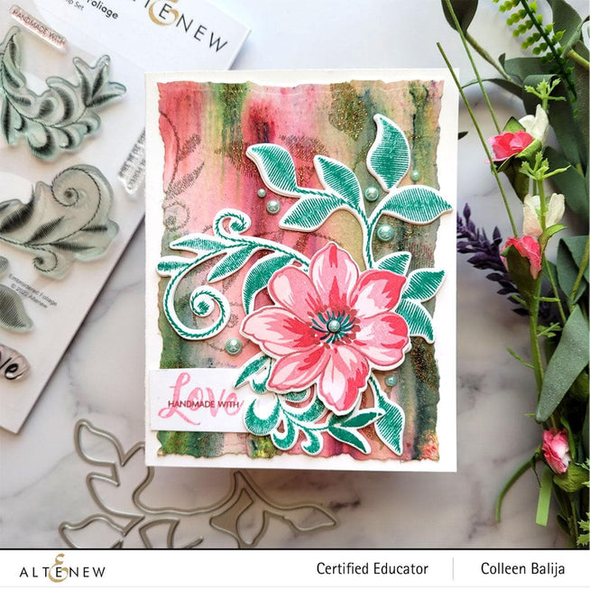 Altenew Stamp & Die Bundle Embroidered Foliage Stamp & Die Bundle