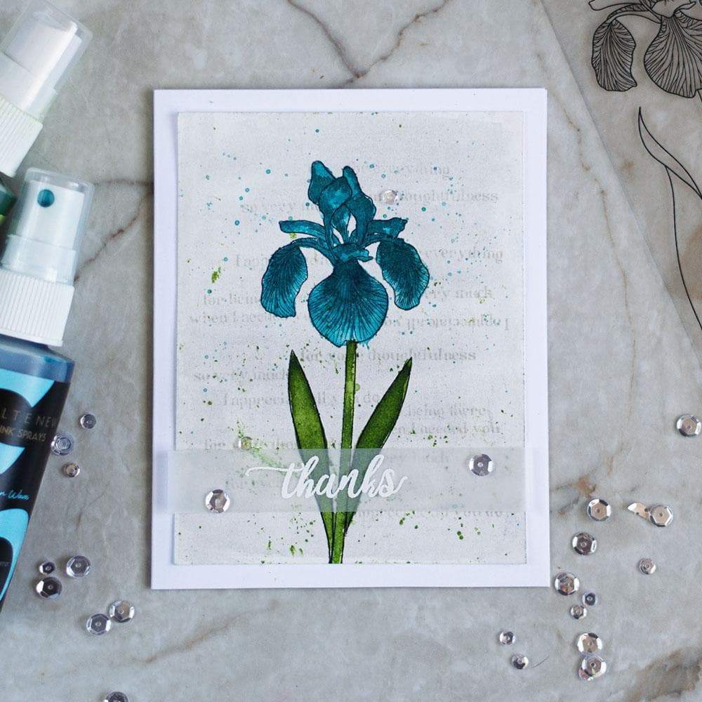 Altenew Stamp & Die Bundle Enchanted Iris Stamp & Die Bundle