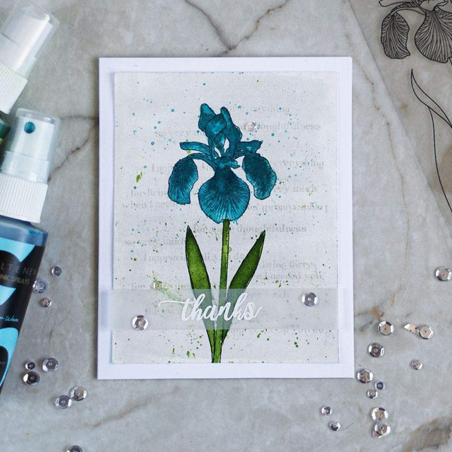 Altenew Stamp & Die Bundle Enchanted Iris Stamp & Die Bundle