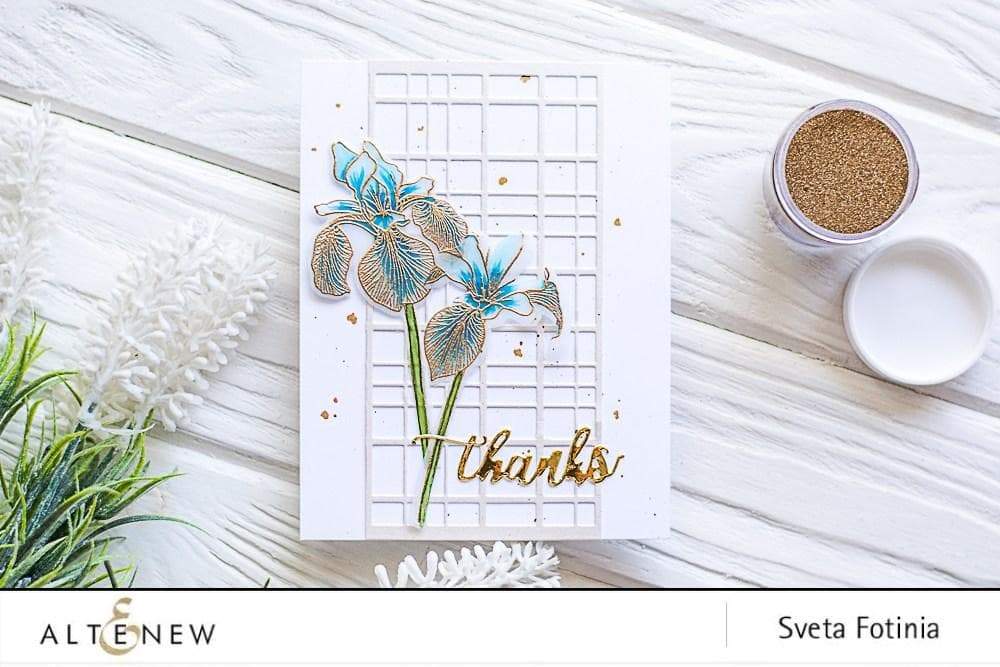 Altenew Stamp & Die Bundle Enchanted Iris Stamp & Die Bundle
