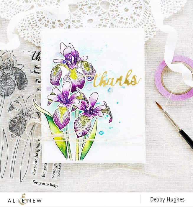 Altenew Stamp & Die Bundle Enchanted Iris Stamp & Die Bundle