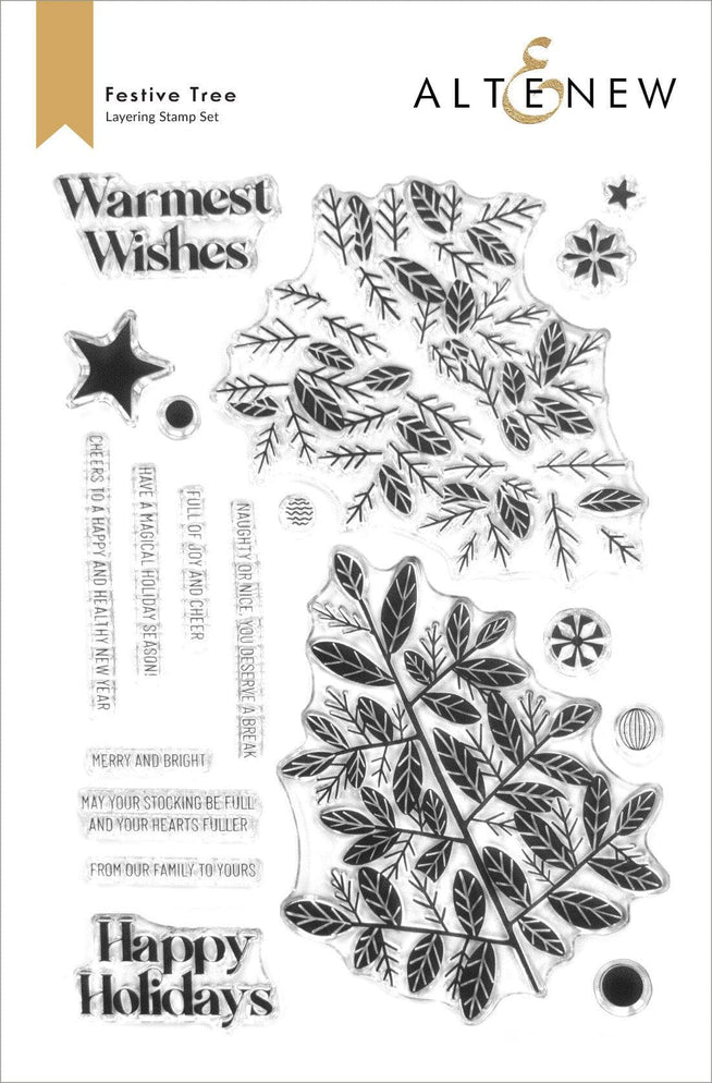 Altenew Stamp & Die Bundle Festive Tree Complete Bundle
