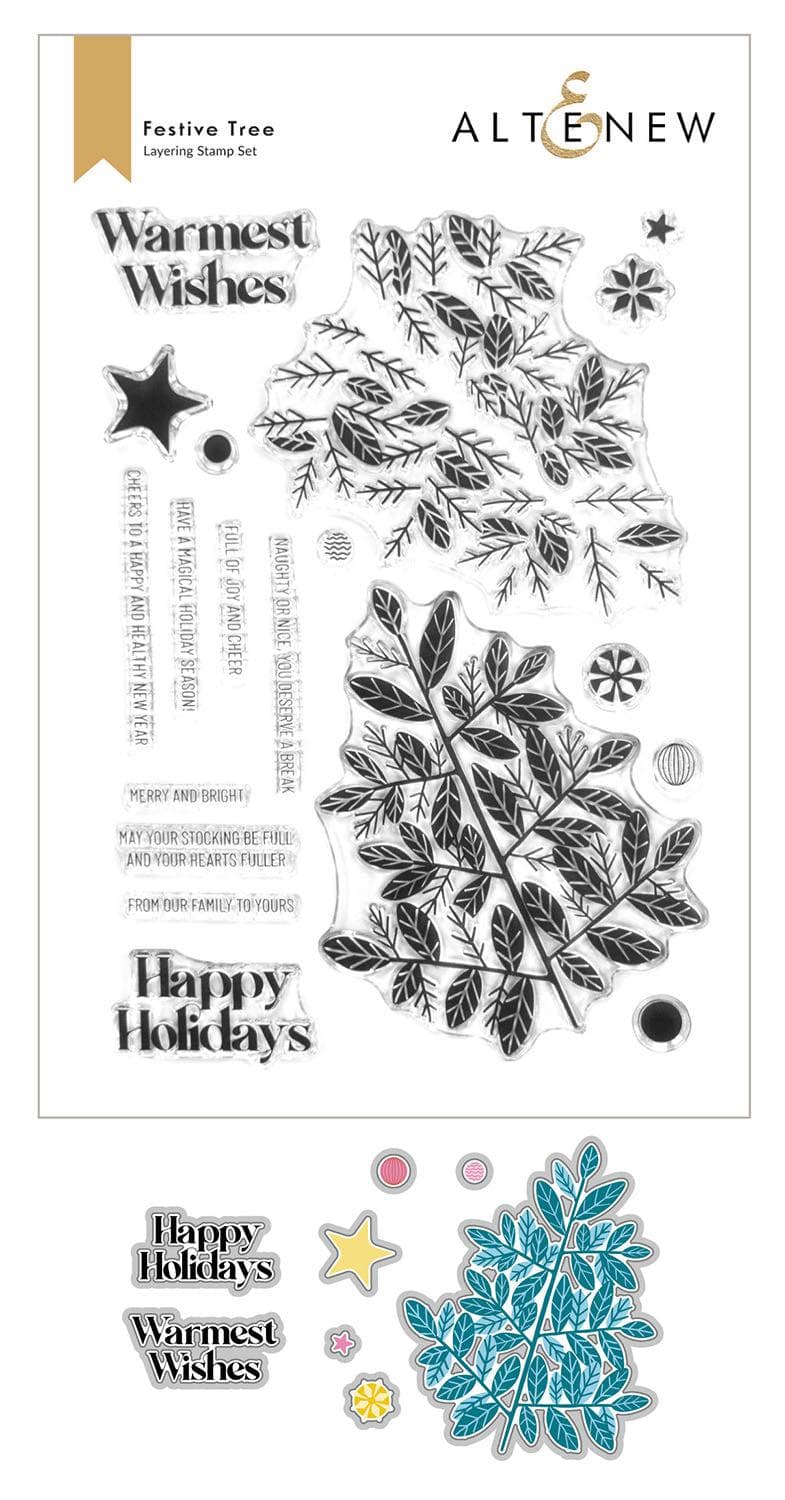 Altenew Stamp & Die Bundle Festive Tree Complete Bundle