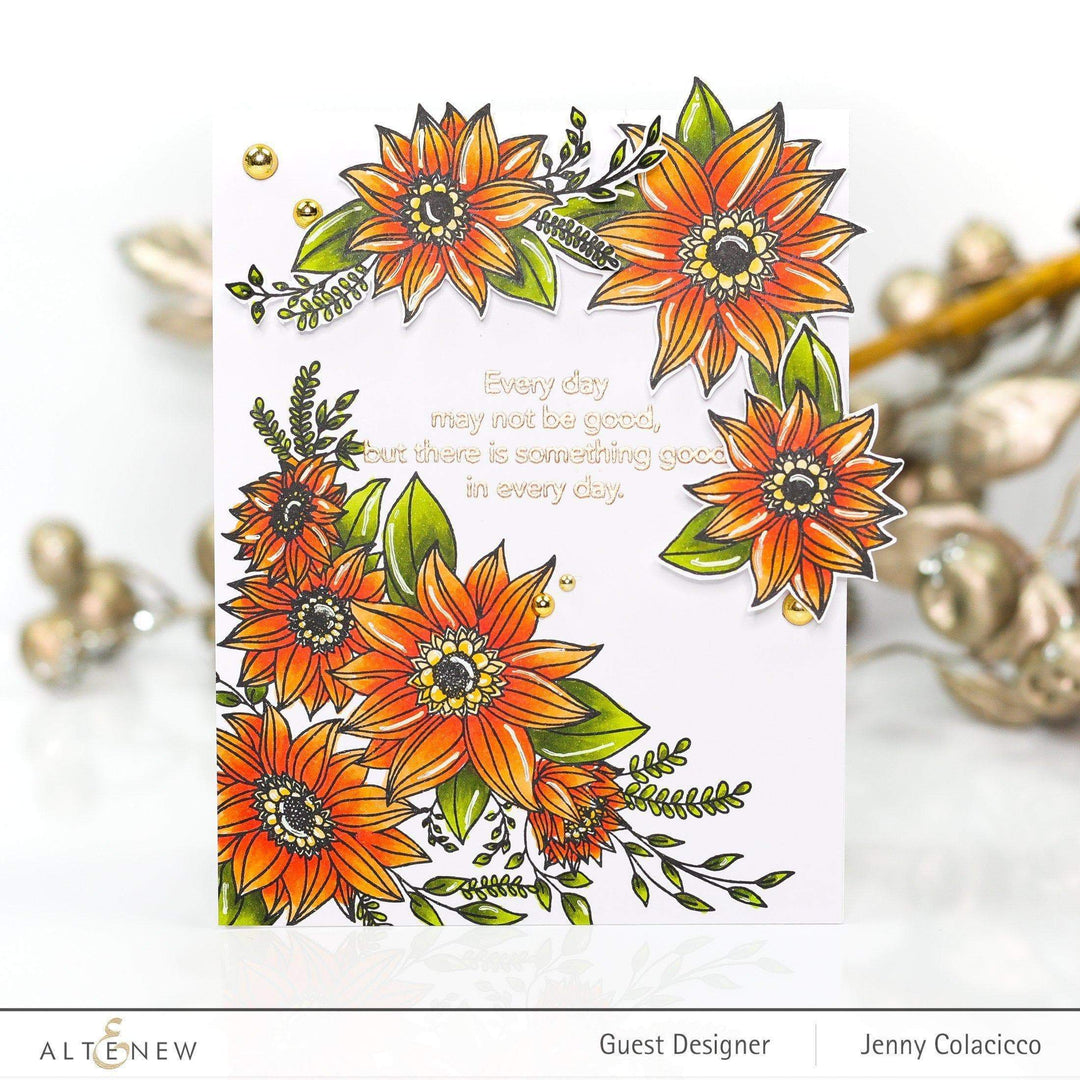 Altenew Stamp & Die Bundle Floral Dahlia Stamp & Die Bundle