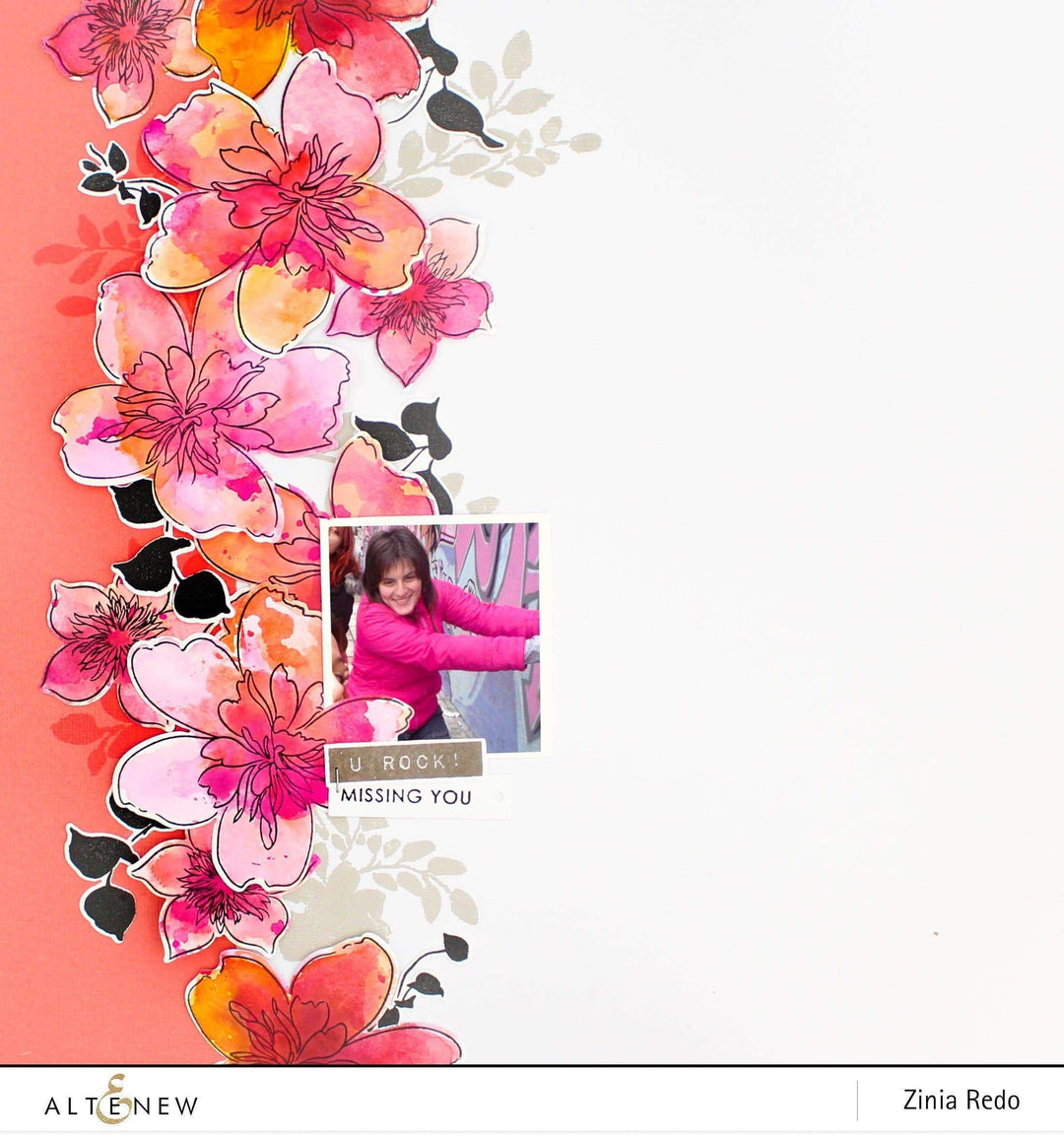 Altenew Stamp & Die Bundle Floral Shadow Stamp & Die Bundle